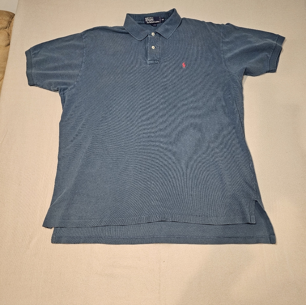 Ralph Lauren Vintage Men's Blue Polo Shirt Size XXL - Picture 1 of 6